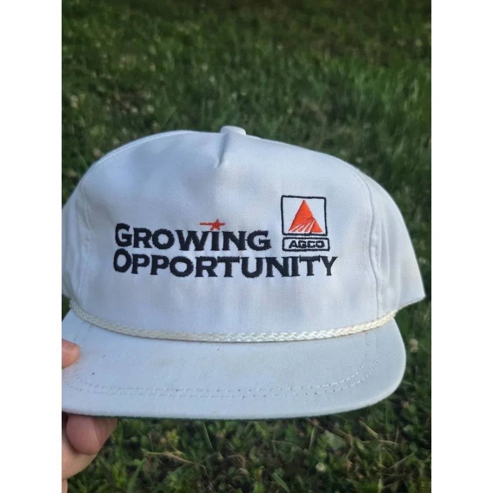 Vintage K Products Trucker Hat Cap Strapback AGCO Adjustable USA Made Retro